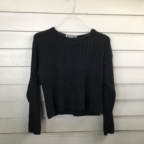 ❌SOLD❌Vintage cropped cable knit Sweater - Picture 6 of 7